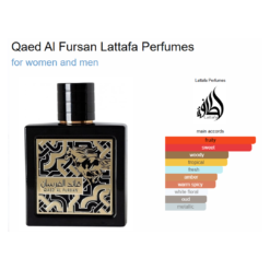 Lattafa Qaed Al Fursan 90ml edp Inspired by Nishane Hacivat/ Black XS by Paco Rabanne