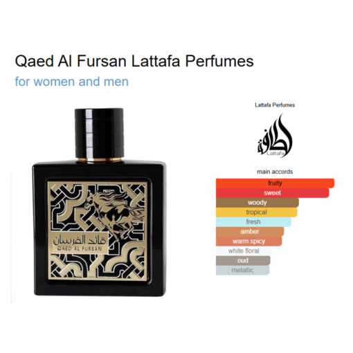 Lattafa Qaed Al Fursan 90ml edp Inspired by Nishane Hacivat/ Black XS by Paco Rabanne