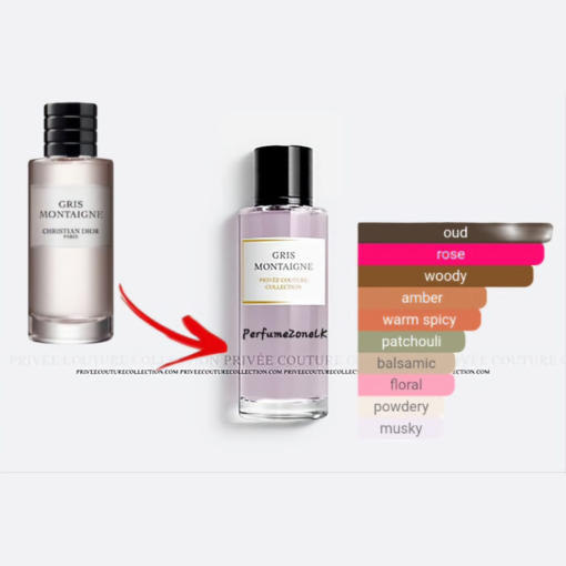 Gris Montaigne Privee Couture Collection 30ml EDP inspired by Christian Dior Gris Montaigne
