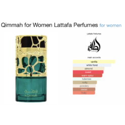Lattafa Qimmah for women 100ml EDP inspired by good girl Carolina Herrera . ladies perfume price in Sri Lanka. women perfume price in Sri Lanka