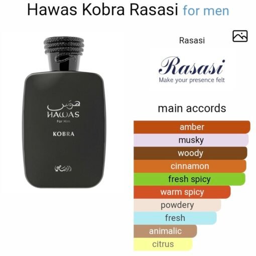 Rasasi Hawas Kobra 100ml EDP - Image 3