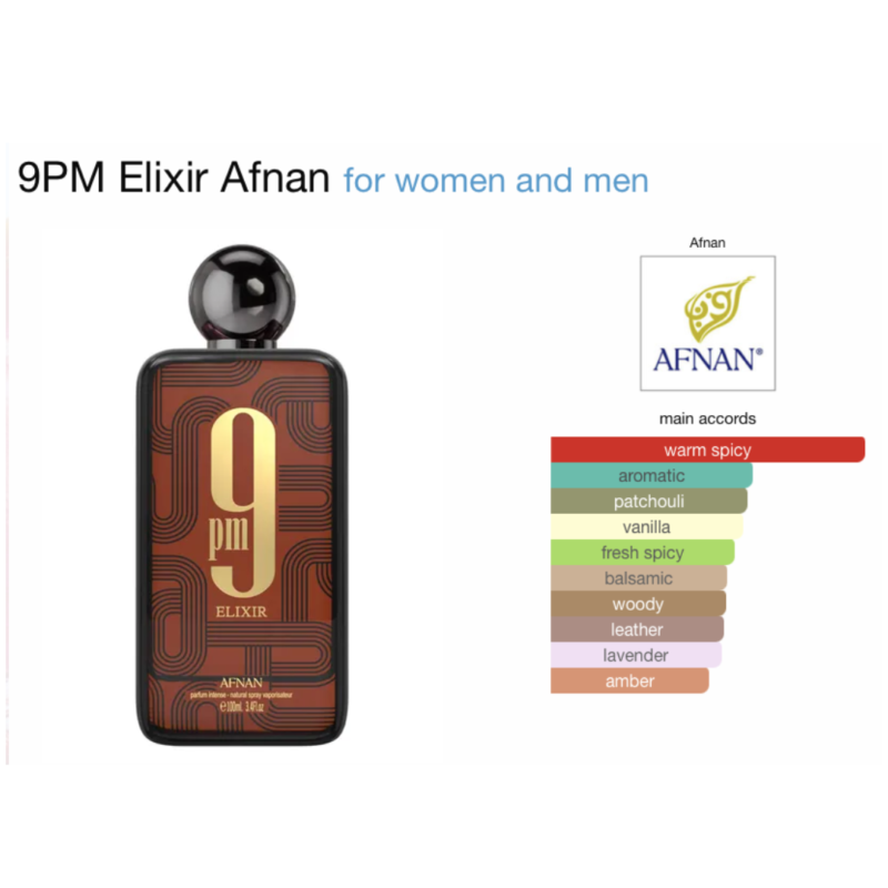 Afnan 9PM Elixir Parfum Intense - PerfumeZoneLK