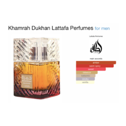 Discover the Elegance of Lattafa Khamrah Dukhan - Unveil a Luxurious Fragrance Experience Indulge in the exquisite allure of Lattafa Khamrah Dukhan, a premium fragrance that defines sophistication and class. This long-lasting, captivating scent combines the richness of oriental and woody notes with the refreshing essence of floral undertones, creating a unique and timeless aroma that leaves a lasting impression. Perfect for both men and women who appreciate high-quality, luxurious perfumes, Lattafa Khamrah Dukhan is an ideal choice for special occasions, everyday wear, or as a signature scent. Crafted by the renowned Lattafa Perfumes, this enchanting fragrance is designed to evoke a sense of confidence, elegance, and mystery. Whether you're attending a formal event, a night out, or simply wish to add a touch of luxury to your day, Lattafa Khamrah Dukhan is the perfect complement to your style. At PerfumeZone.lk, we offer Lattafa Khamrah Dukhan at competitive prices, ensuring that you can experience the splendor of this iconic fragrance from the comfort of your home. Enjoy the ultimate fragrance journey with Lattafa Perfumes, a trusted name in the world of Arabian perfumes. Why Choose Lattafa Khamrah Dukhan? Long-lasting fragrance that lingers throughout the day Elegant and luxurious oriental woody composition Ideal for both men and women Perfect for all occasions, from daily wear to special events Available at affordable prices at PerfumeZone.lk Order your bottle of Lattafa Khamrah Dukhan today and immerse yourself in a world of opulence. Elevate your fragrance collection with this iconic perfume, and experience the magic of Arabian craftsmanship.