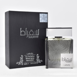 Lattafa Suqraat – a modern masculine fragrance with fresh citrus, lavender, spicy notes, and woody undertones. Available in Sri Lanka at PerfumeZoneLK for the best price.