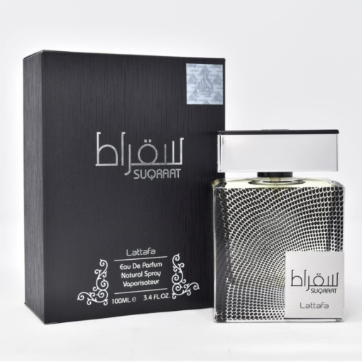 Lattafa Suqraat – a modern masculine fragrance with fresh citrus, lavender, spicy notes, and woody undertones. Available in Sri Lanka at PerfumeZoneLK for the best price.