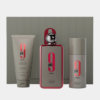 Afnan 9pm rebel gift set 100ml eau de parfum 150ml deodorant 150ml shower gel